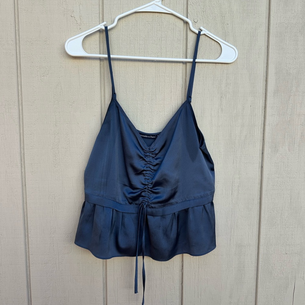 Vintage Abercrombie & Fitch Dark Blue Satin Camisole